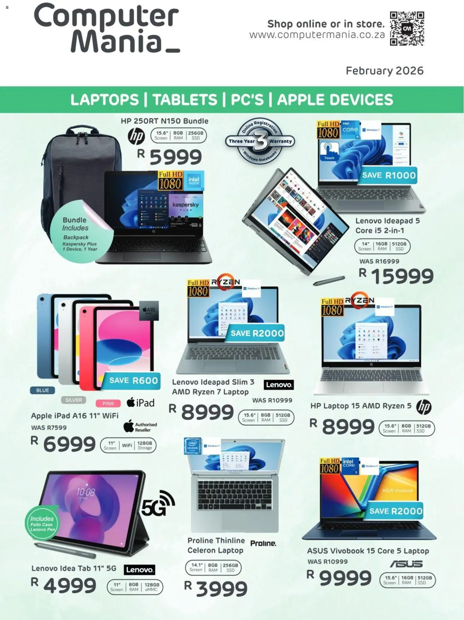Computer Mania Specials - page 1- valid from 01/02/2026