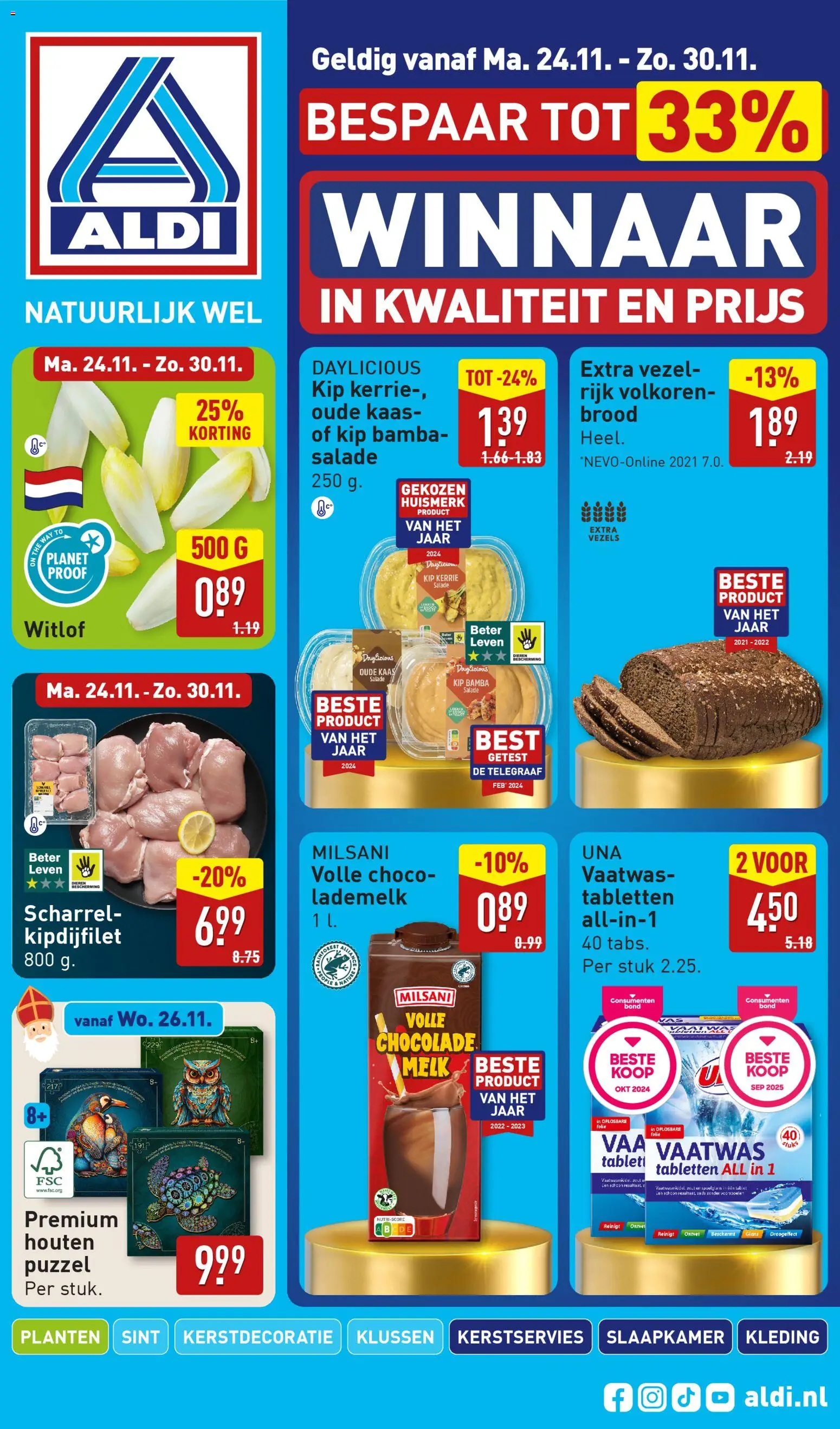 Aldi folder week 48 - pagina 1- geldig vanaf 24-11-2025