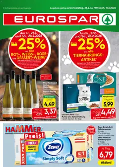Vorschau Eurospar Flugblatt gültig ab 26.02.2026