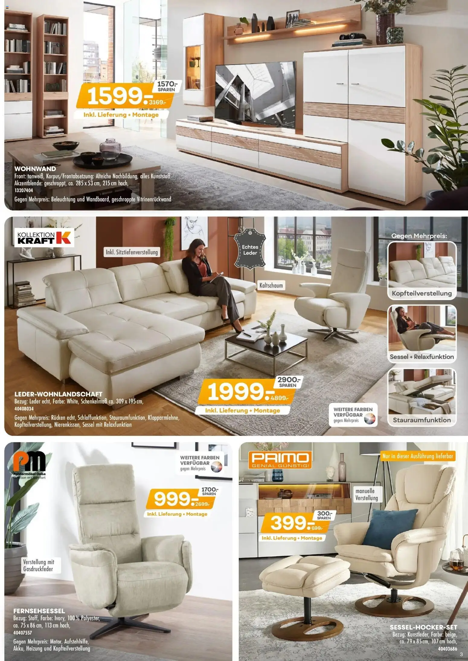 Möbel Kraft Prospekt Wohntrends zum Kraftpreis! - Seite 3 - gültig ab 02.12.2025