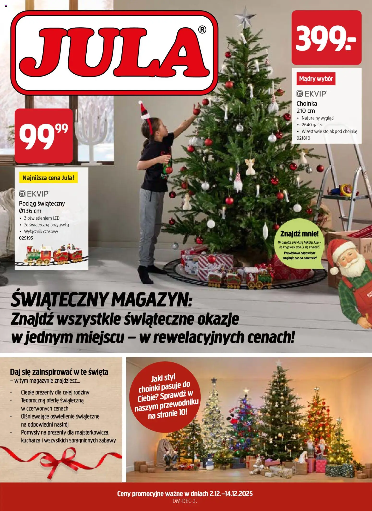 Jula Gazetka - Świąteczny magazyn - strona 1- ważny od 02.12.2025