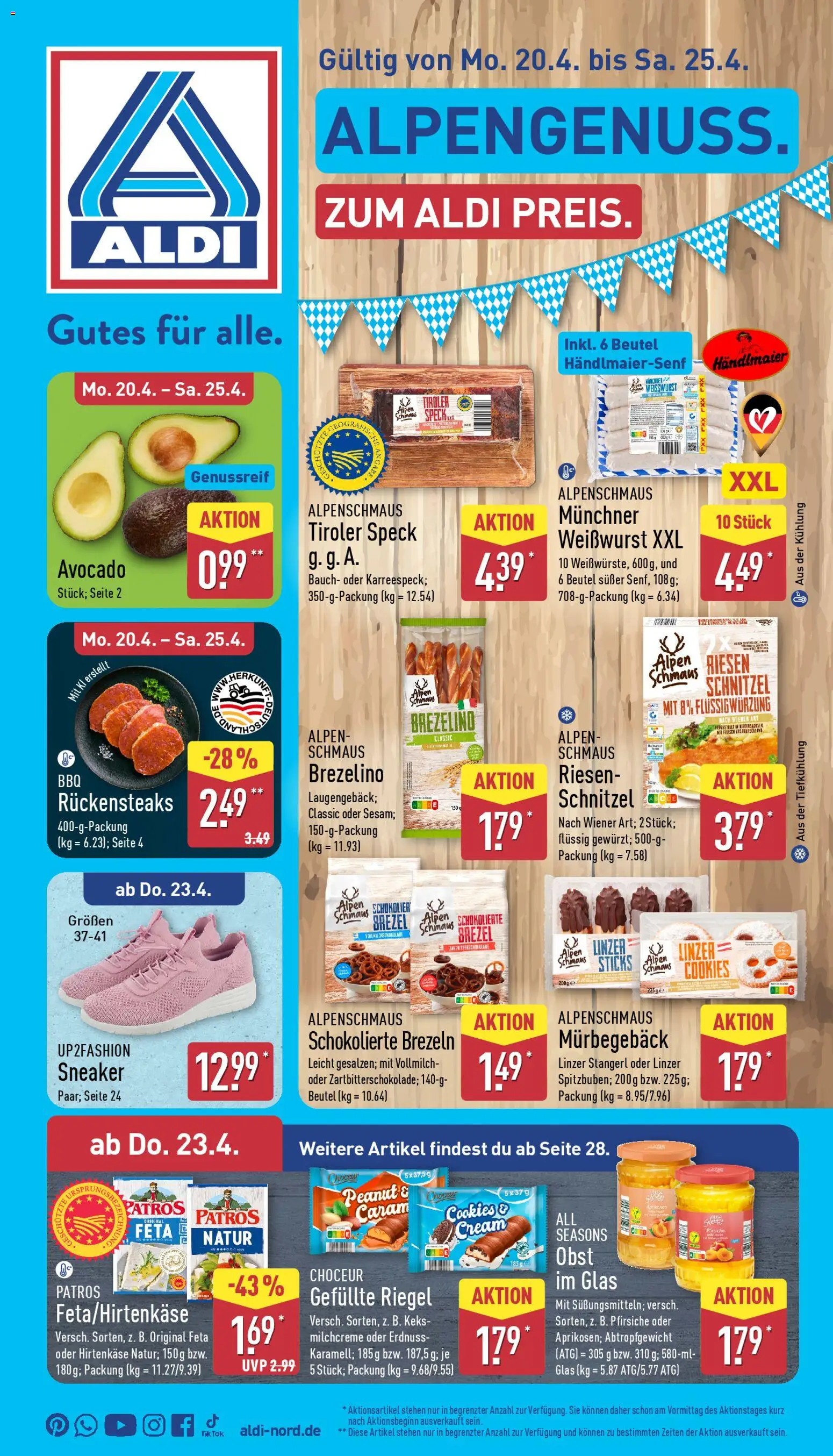 Aldi Prospekt 	 - Seite 1 - gültig ab 20.04.2026