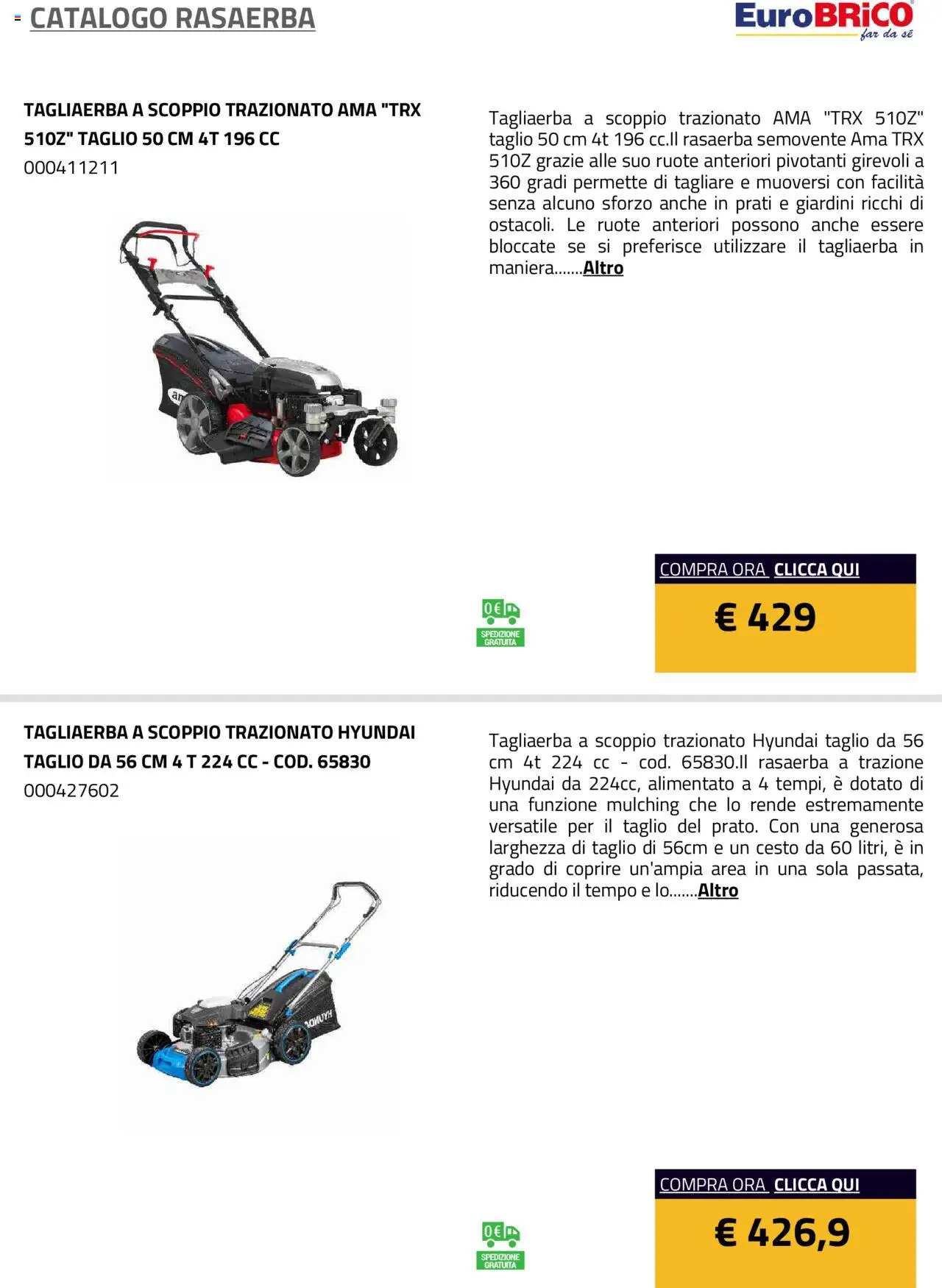 Eurobrico Rasaerba catalogo - pagina 13 - valido dal 23/07/2025