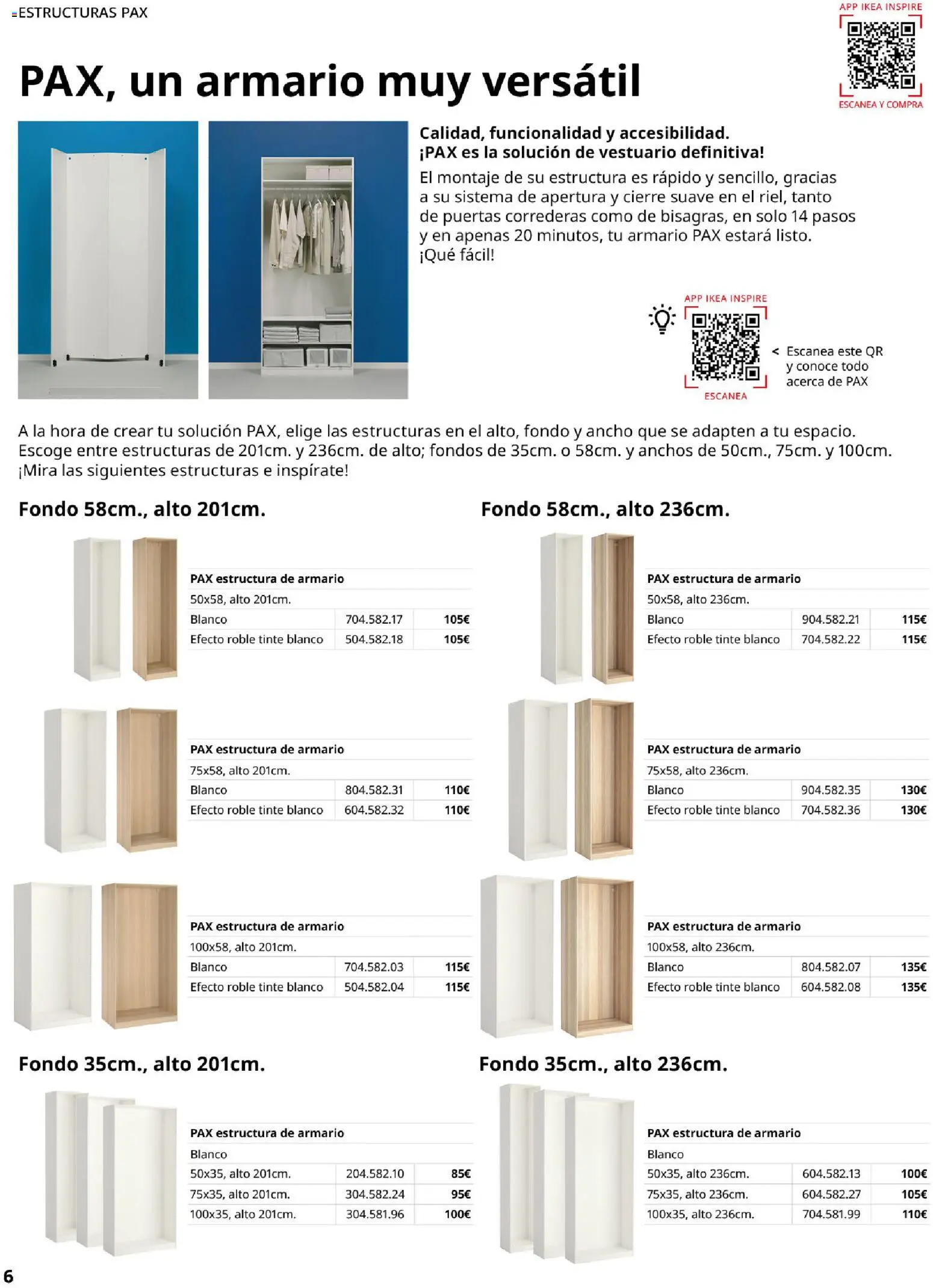 Catálogo IKEA Pax y Komplement - Página de 6 - Válido desde 01/02/2026