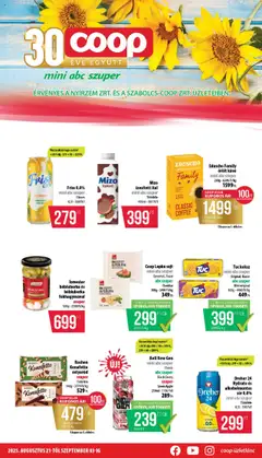 Előnézet COOP - Mini & Abc & Szuper / Nyírzem érvényes 2025.08.21.-tól