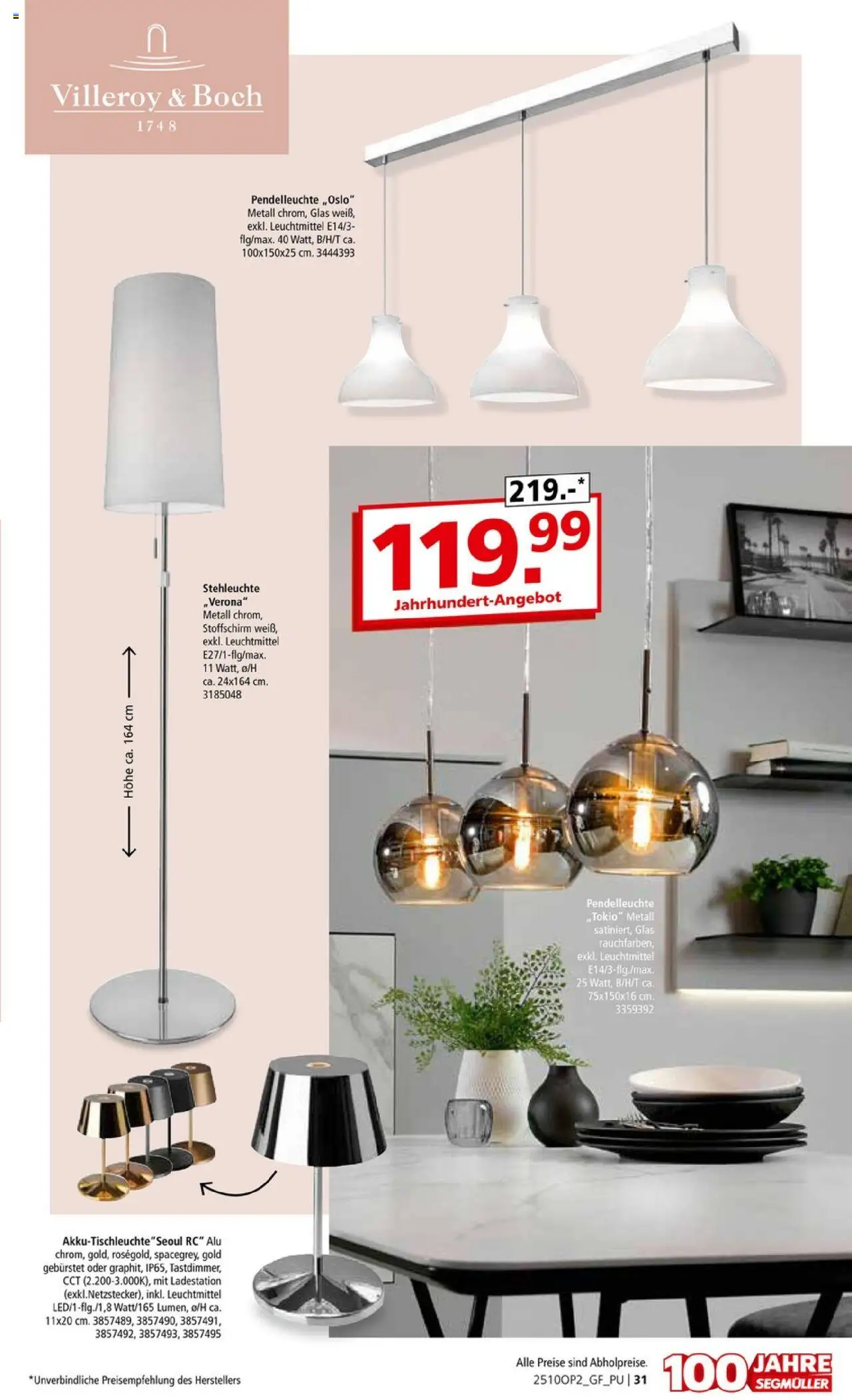 Segmüller Leuchten Spezial - Seite 31 - gültig ab 29.09.2025