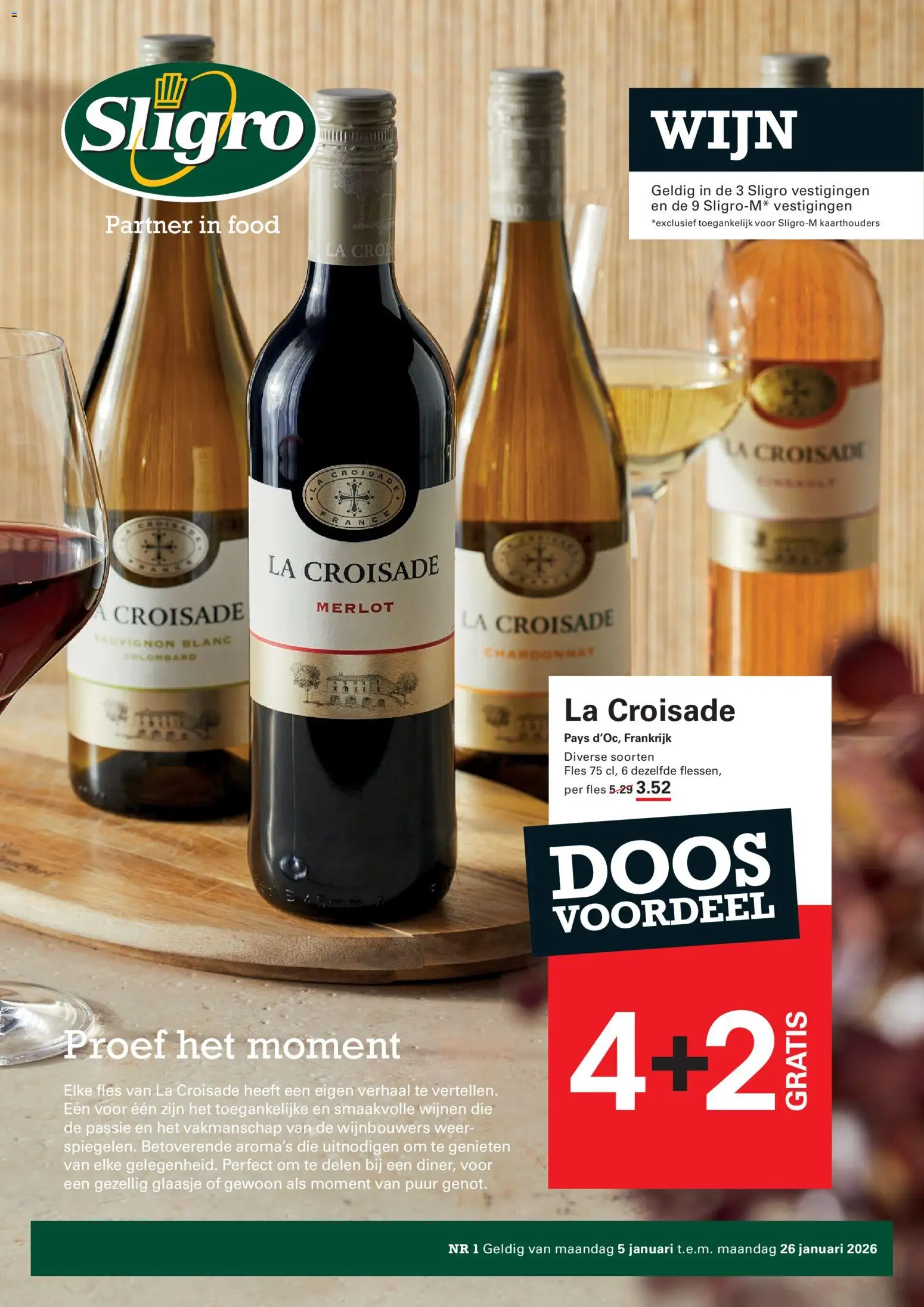 Sligro folder Wijn - pagina 1- geldig vanaf 05/01/2026