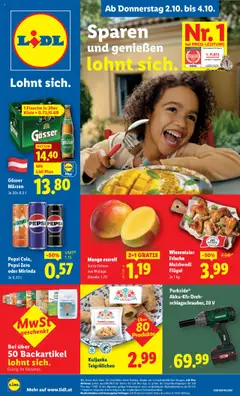 Vorschau Lidl - Flugblatt gültig ab 02.10.2025
