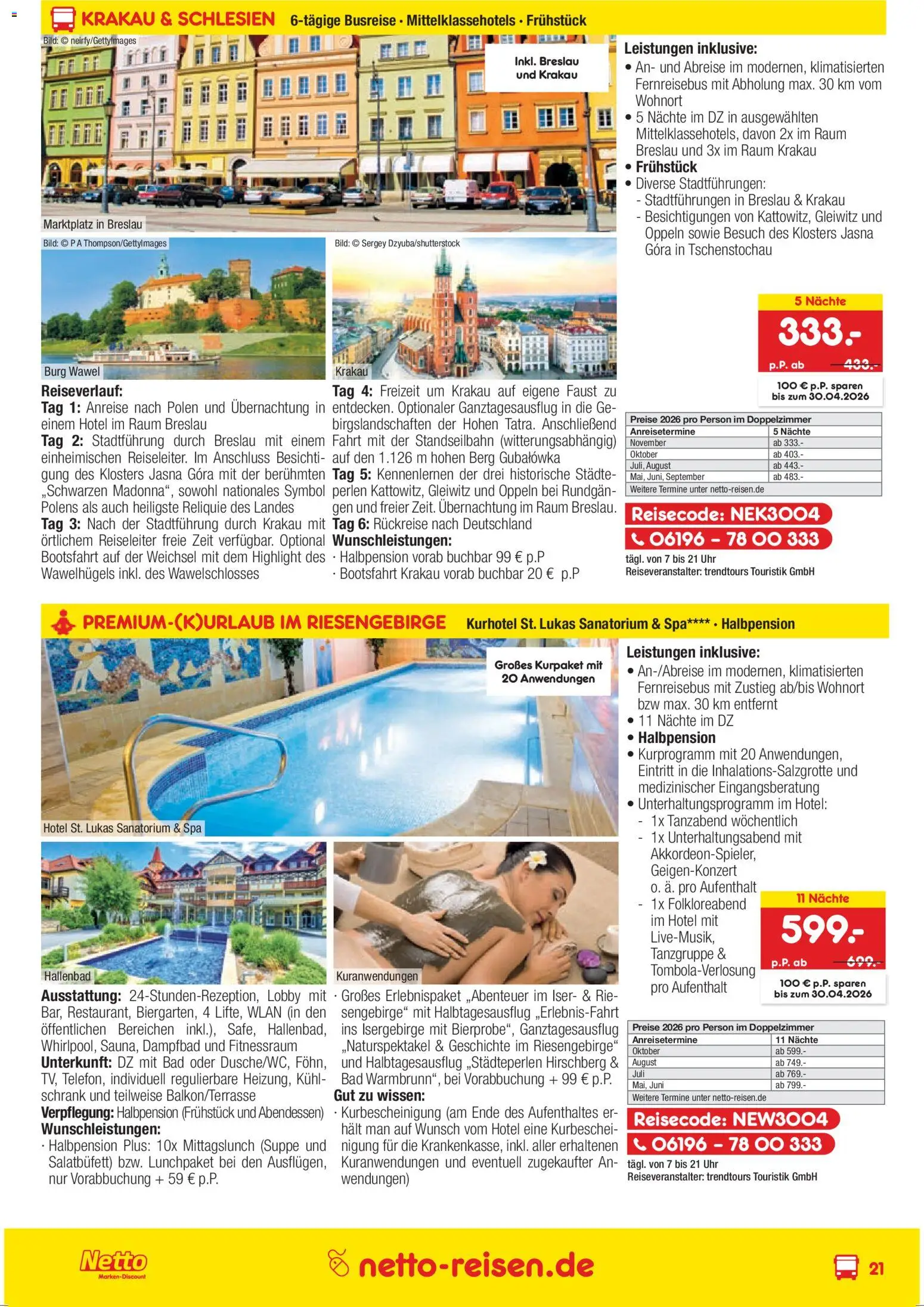 Netto Reisen Prospekt 	 - Seite 21 - gültig ab 26.03.2026
