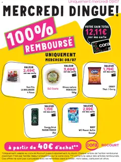 Cora - Les offres 100% remboursés geldig vanaf 09/07/2025