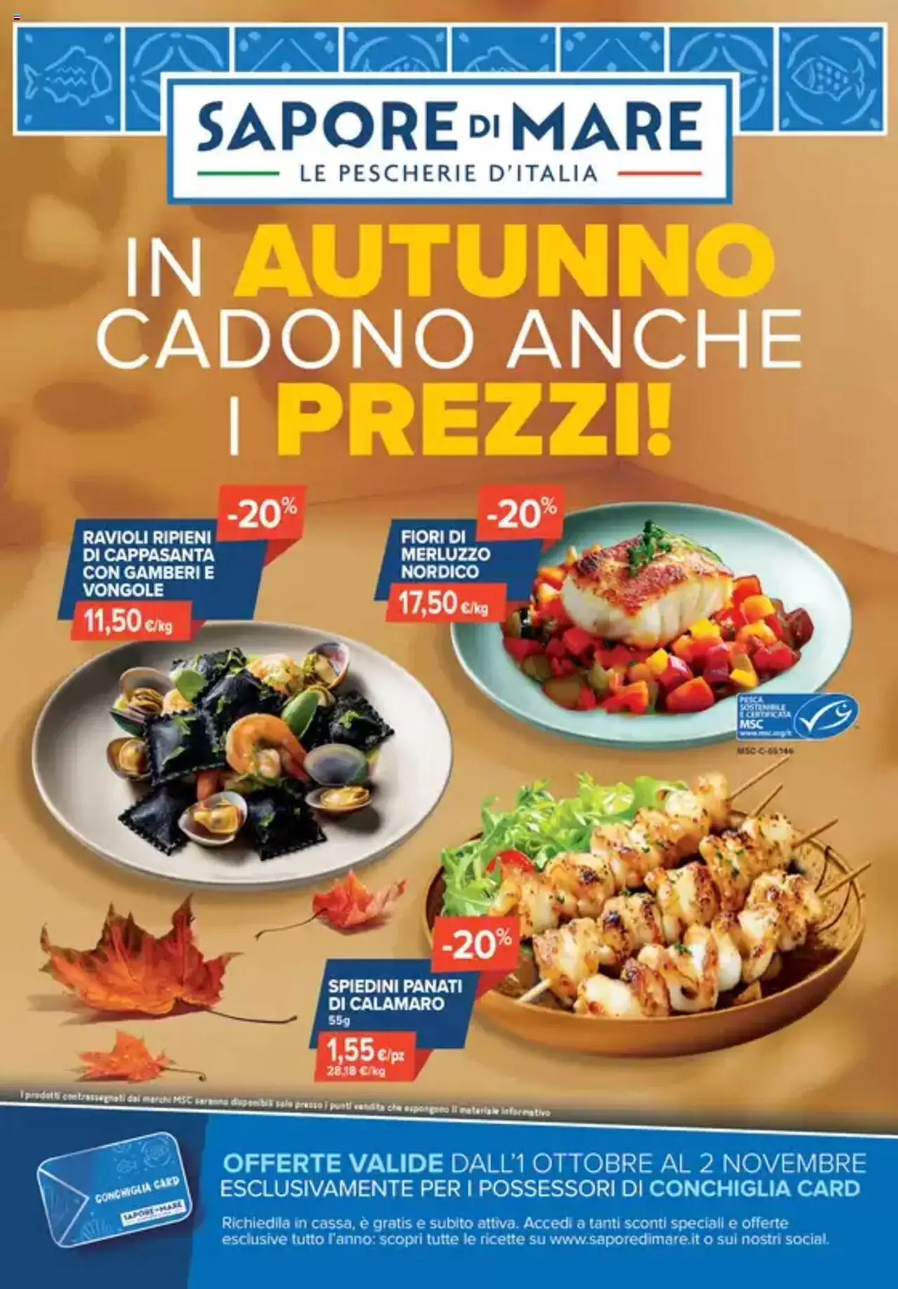 Volantino Sapore di mare	 - pagina 1 - valido dal 01/10/2025