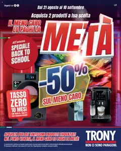 Anteprima Volantino Trony	 valida dal 21/08/2025