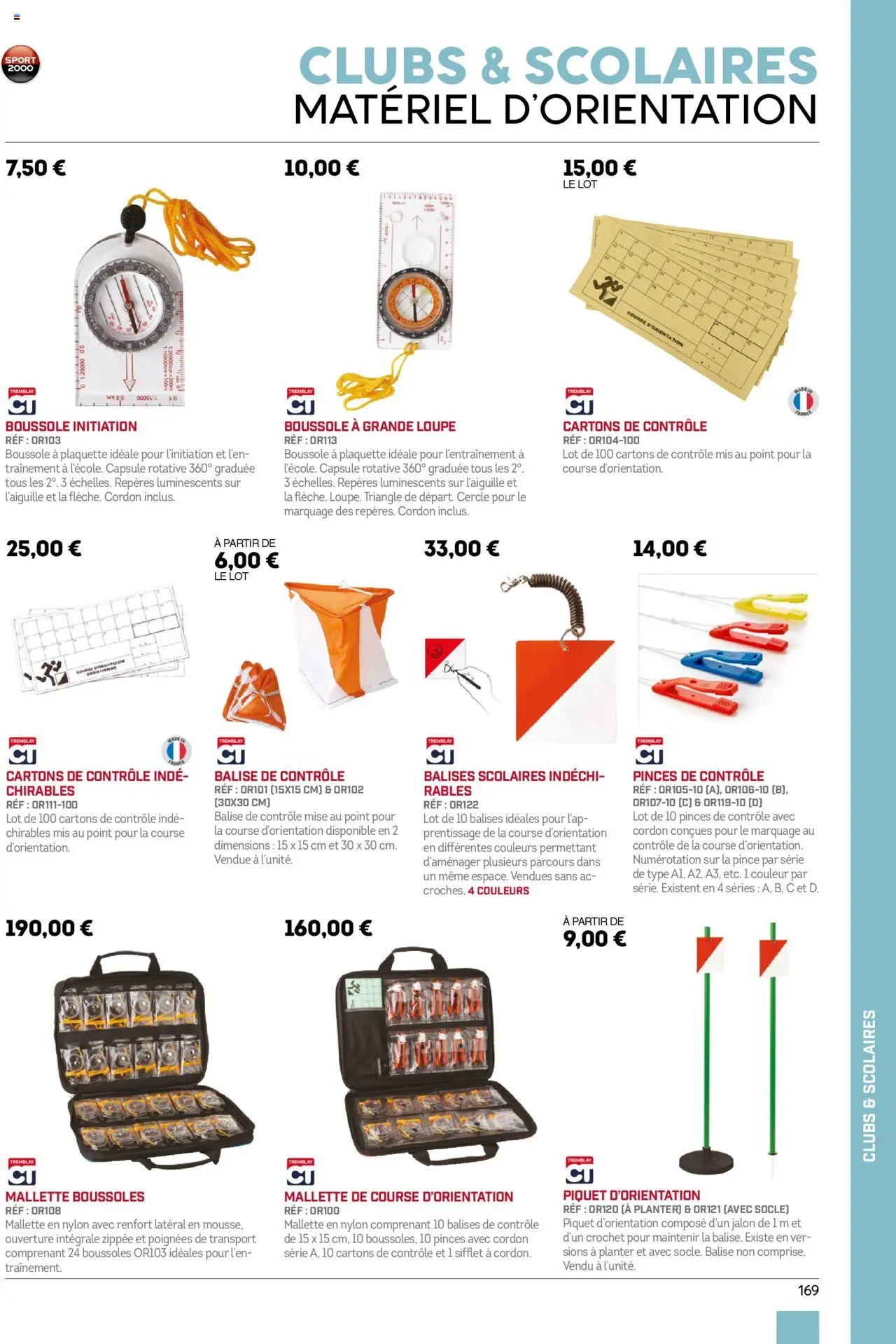 Sport 2000 brochure - page 169 - valable à partir du 01/06/2025