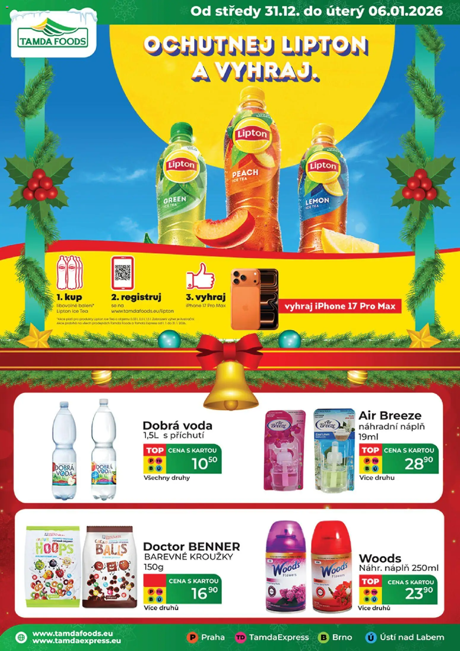 Tamda Foods leták - strana 1- platný od 31.12.2025