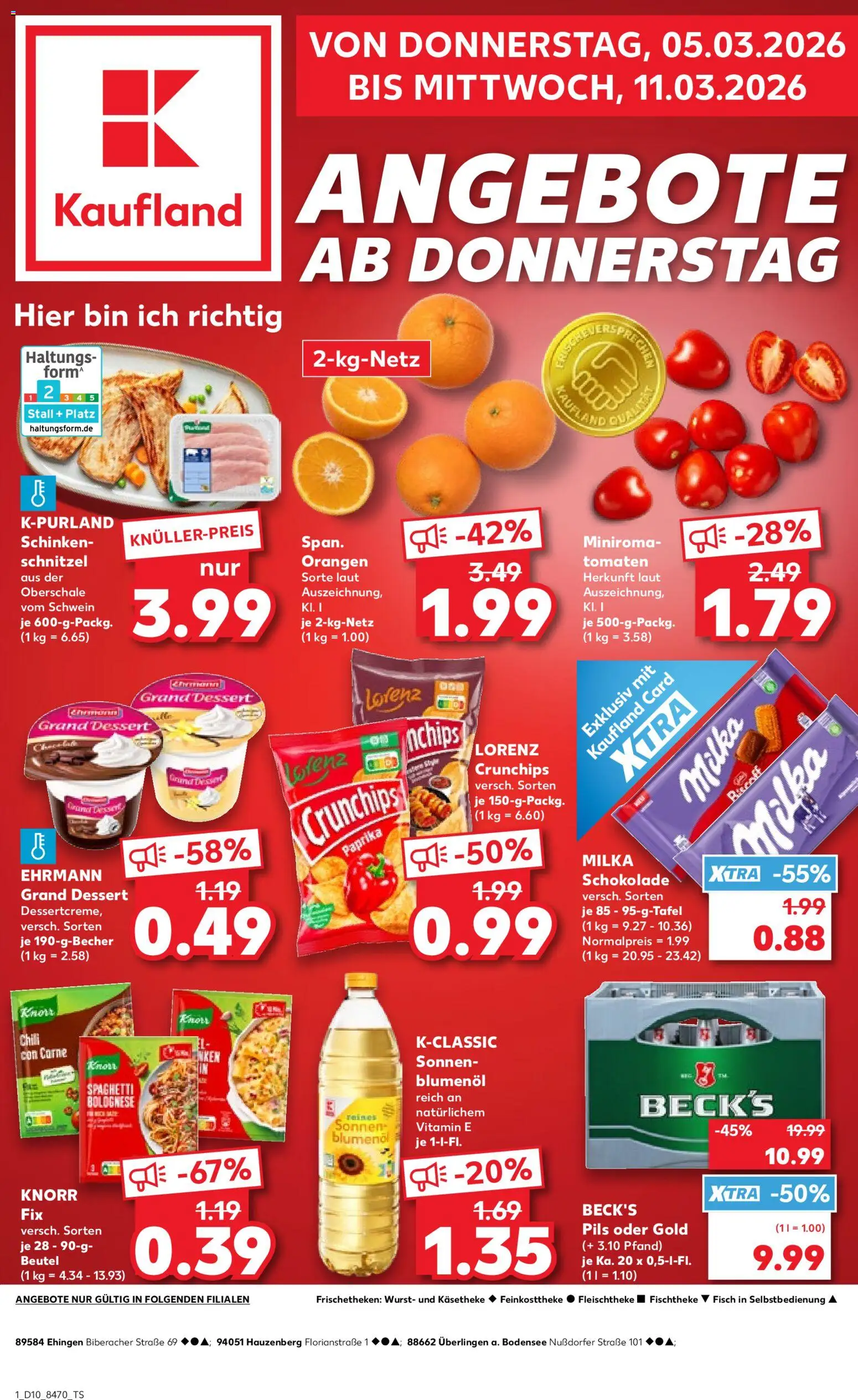 Kaufland Německo leták - strana 1- platný od 05.03.2026