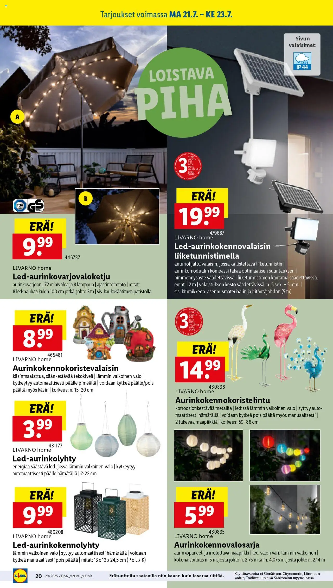 Lidl tarjoukset - sivu 24- voimassa alkaen 17/07/2025