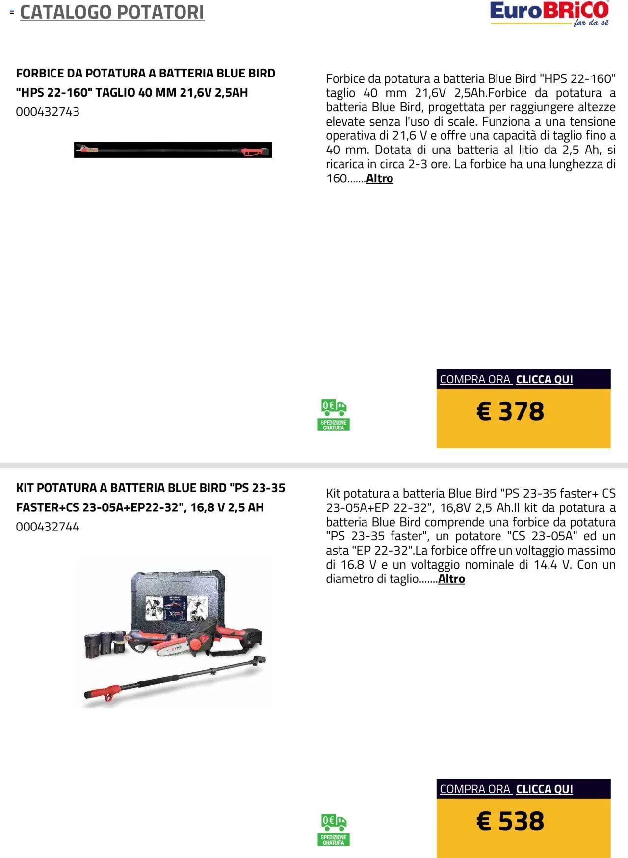 Eurobrico Potatori catalogo - pagina 30 - valido dal 23/07/2025