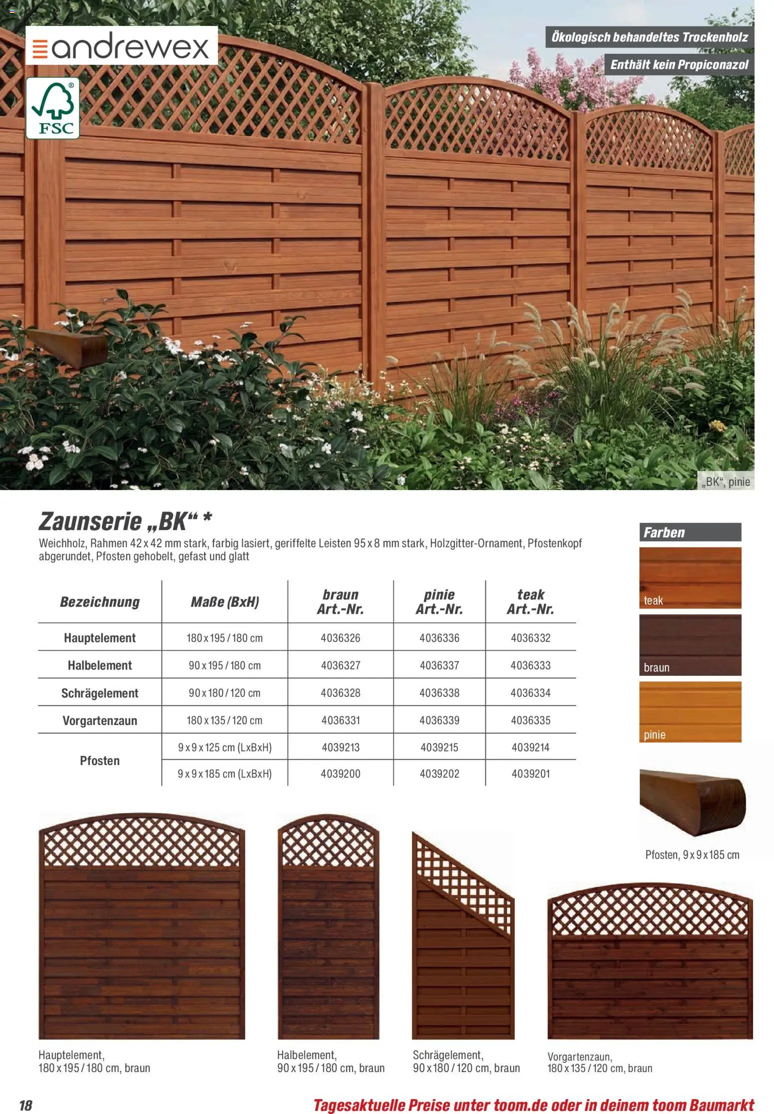 Toom Baumarkt Zäune & Sichtschutz 2026 - Seite 18 - gültig ab 20.02.2026