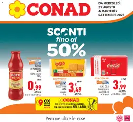 Anteprima Volantino Conad	 valida dal 27/08/2025