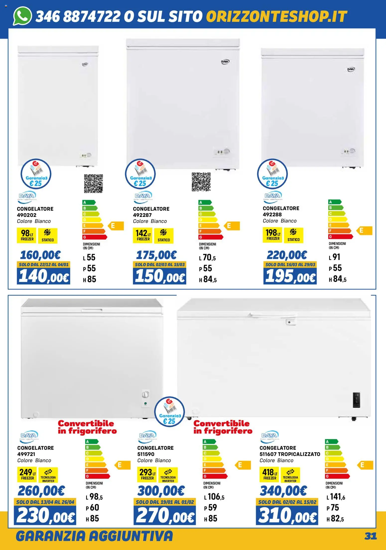 Orizzonte Elettrodomestici catalogo - pagina 31 - valido dal 01/11/2025