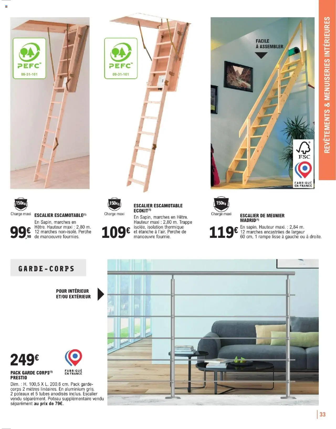 Brico E.Leclerc Guide aménagement intérieur - page 33 - valable à partir du 07/01/2025