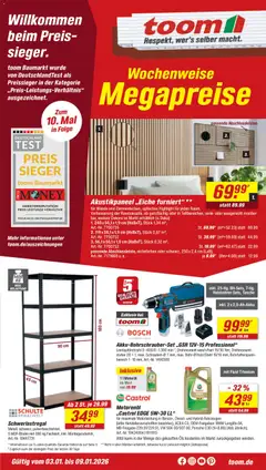 Vorschau Toom Baumarkt Prospekt 	 gültig ab 03.01.2026