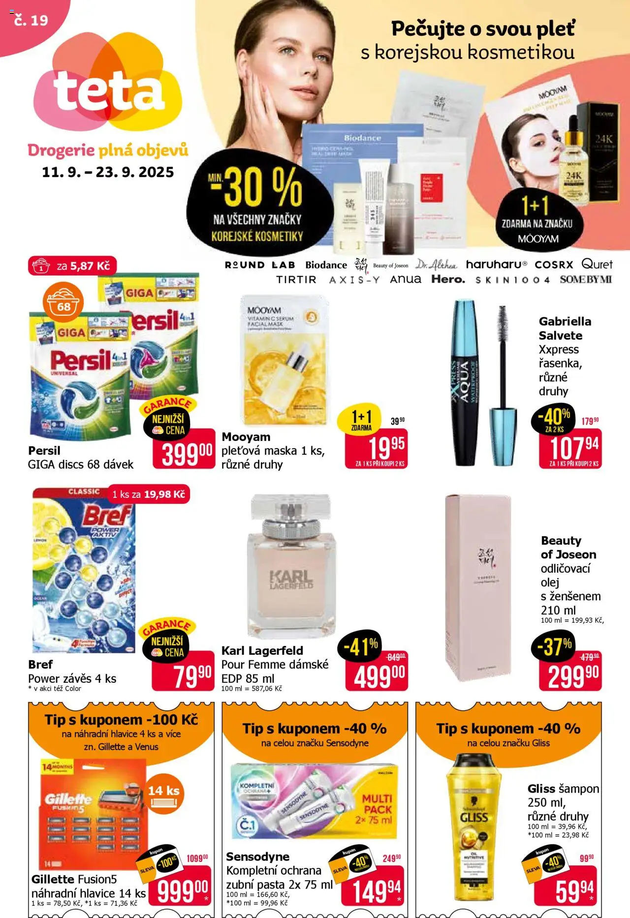 TETA Drogerie leták - strana 1- platný od 11.09.2025