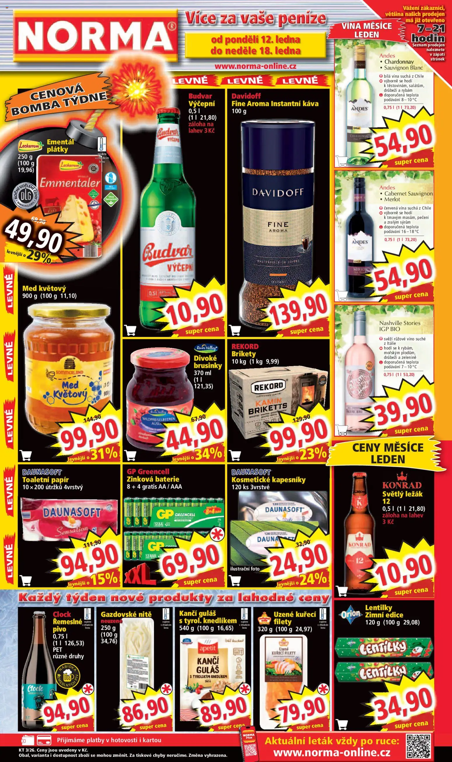 Norma leták - strana 1- platný od 12.01.2026