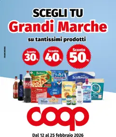 Anteprima COOP Grandi marche catalogo valida dal 12/02/2026