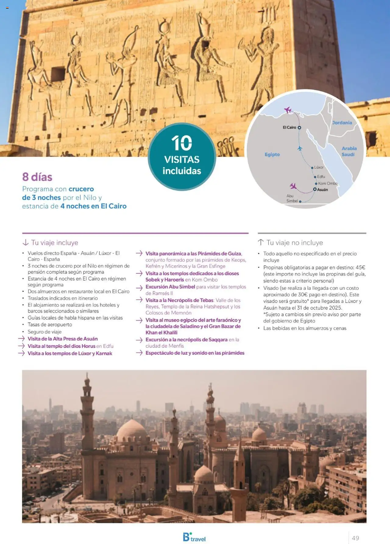B the travel brand Egipto - Página de 49 - Válido desde 01/07/2025