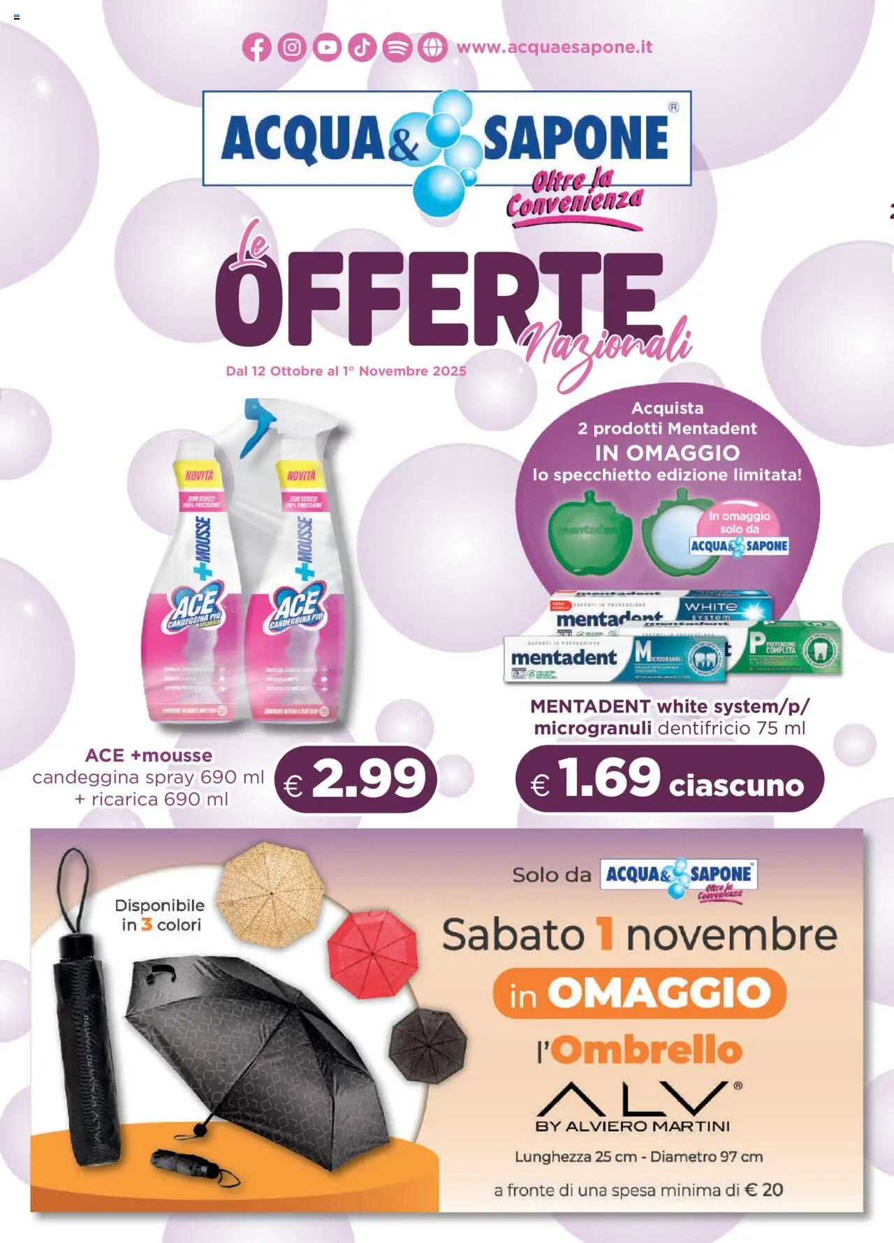 Volantino Acqua e Sapone	 - pagina 1 - valido dal 12/10/2025