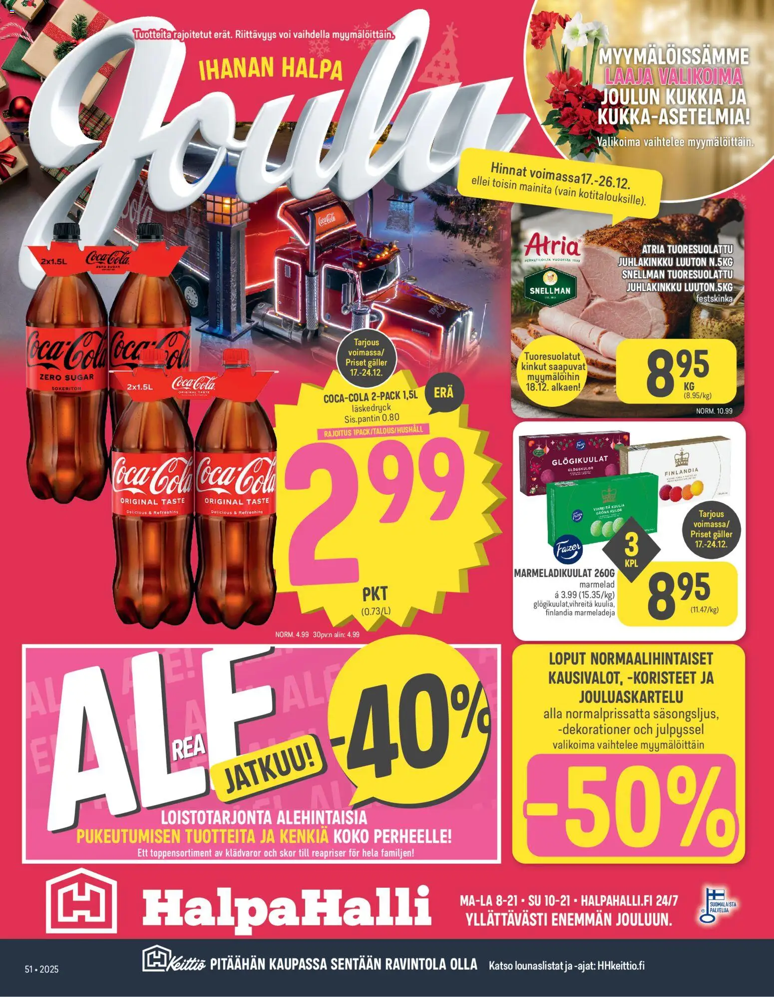 Halpa Halli tarjoukset - sivu 1- voimassa alkaen 17/12/2025