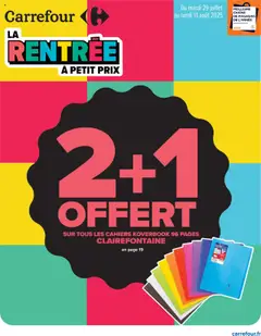 Aperçu Carrefour catalogue la rentrée à petit prix valable à partir du 29/07/2025