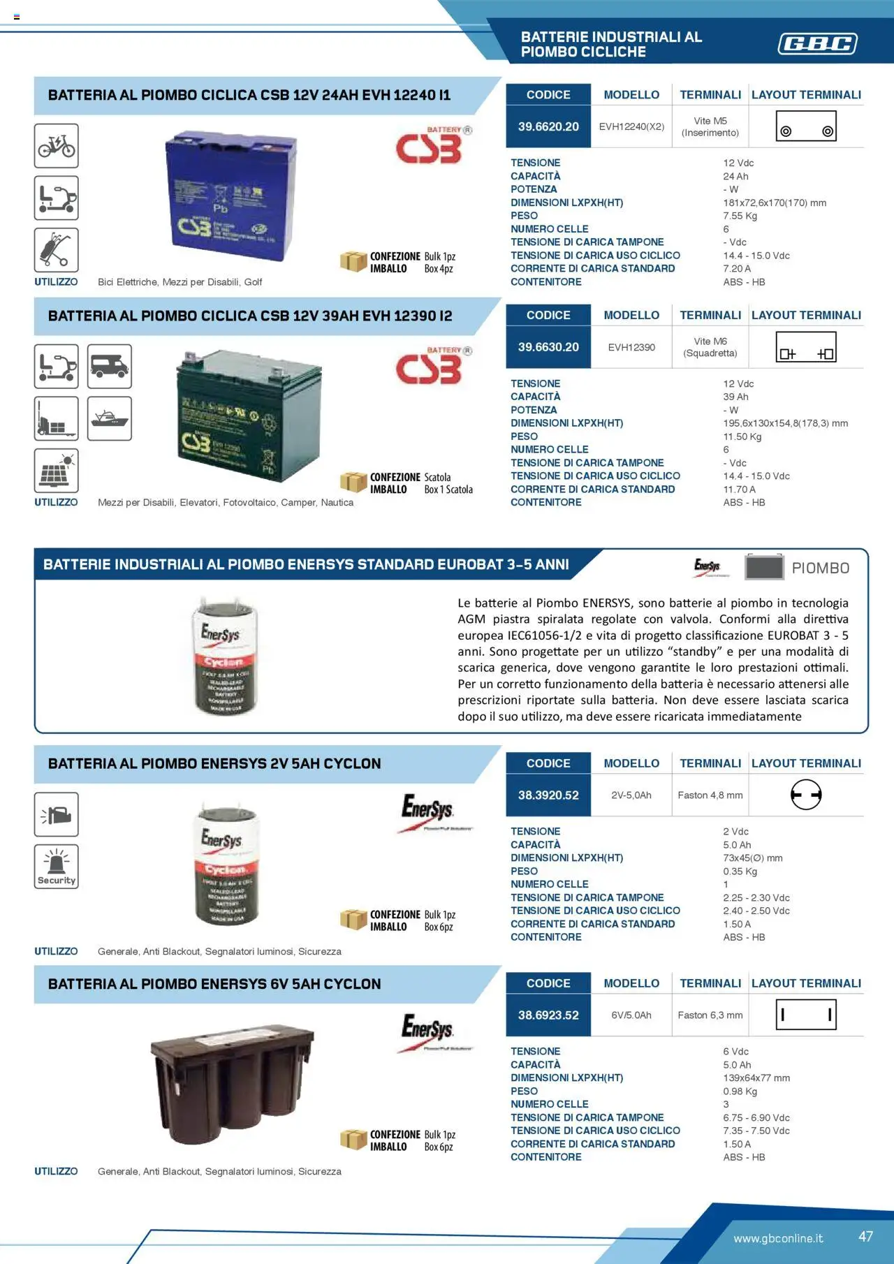 Volantino Batteries & Power GBC	 - pagina 47 - valido dal 12/04/2025