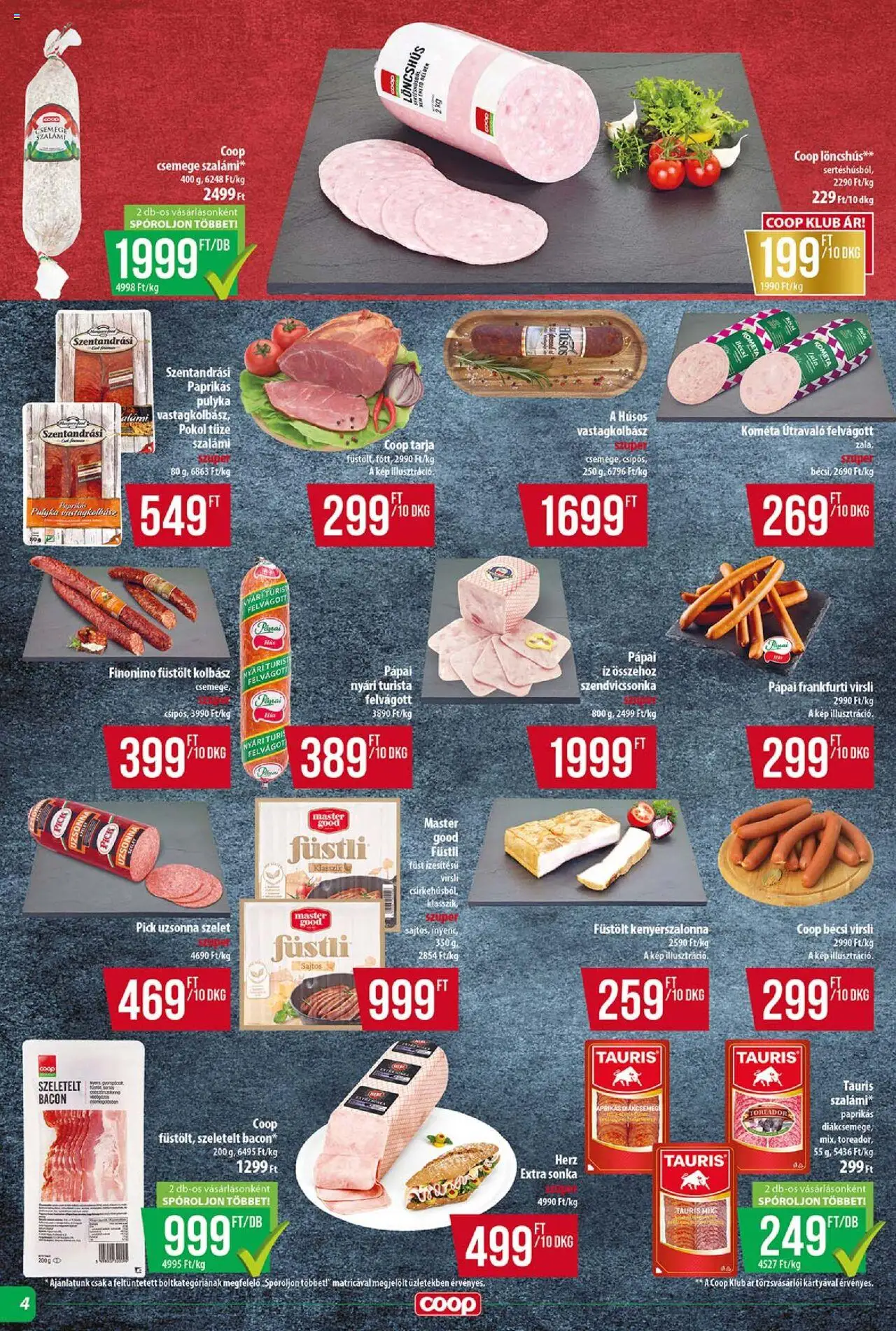 COOP Szolnok Akciós újság - 4oldal - érvényes 2025.07.17.-tól