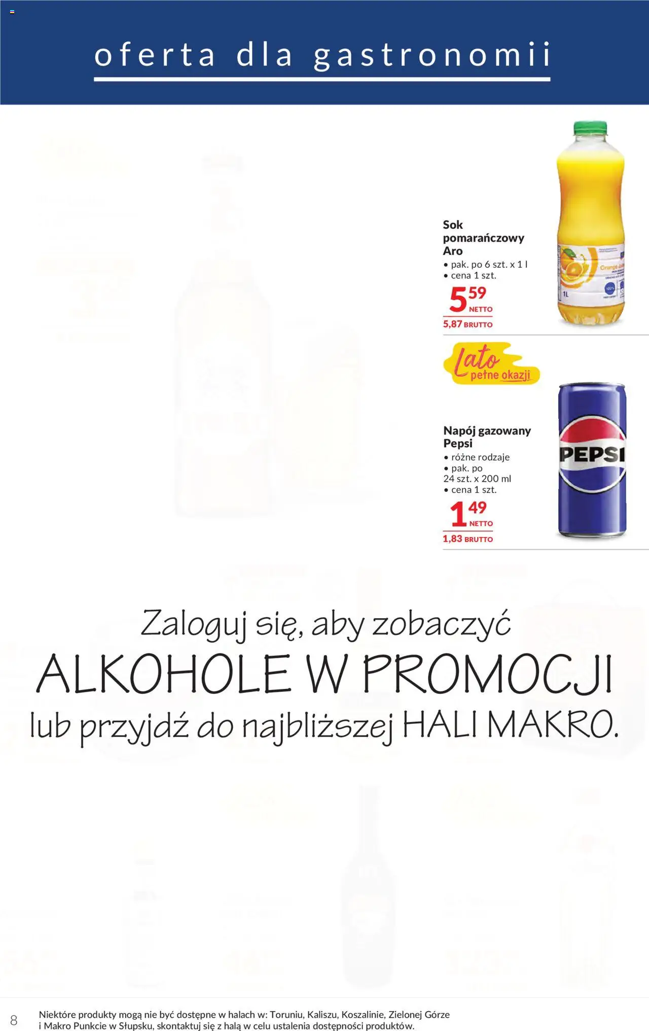 Makro Gazetka - Oferta dla gastronomii - strona 8- ważny od 22.07.2025