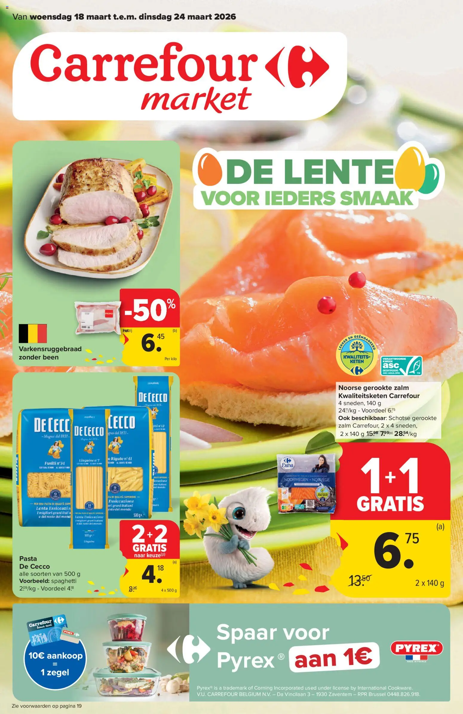 Carrefour market folder week 12 - pagina 1- geldig vanaf 18/03/2026