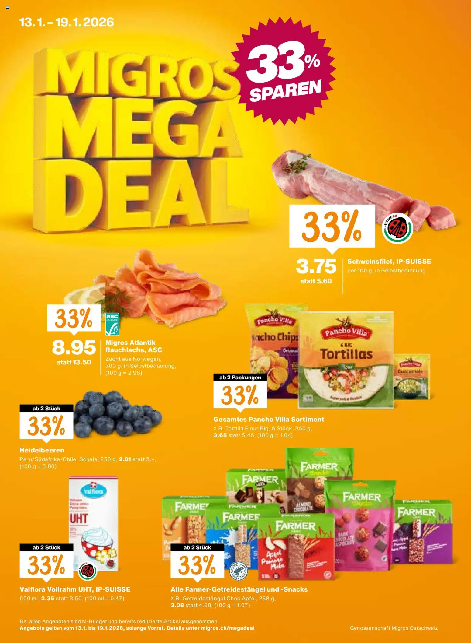 Migros Aktionen - Seite 1- gültig ab 13.01.2026