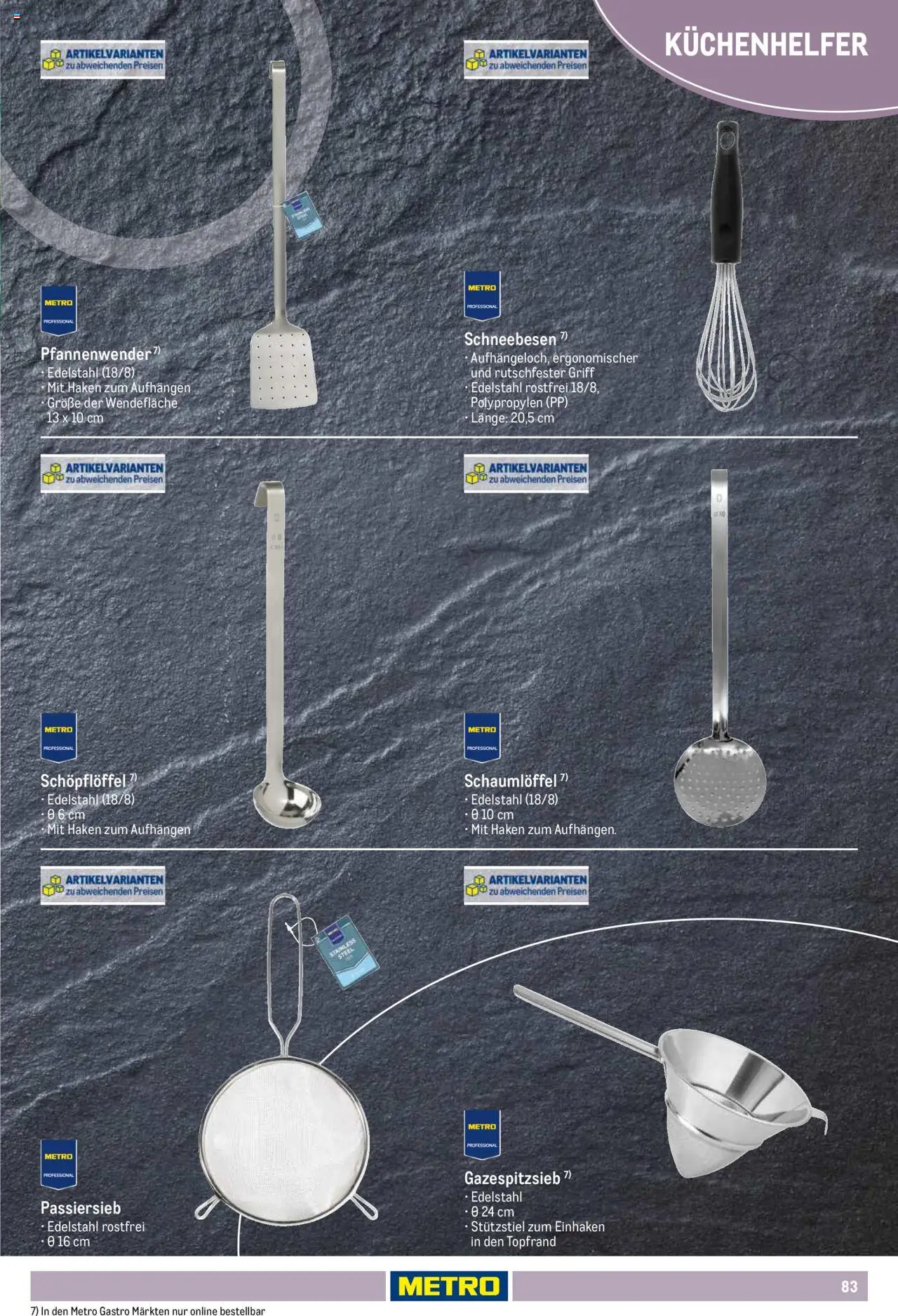Metro Non Food Sortiment - Seite 83 - gültig ab 01.10.2025