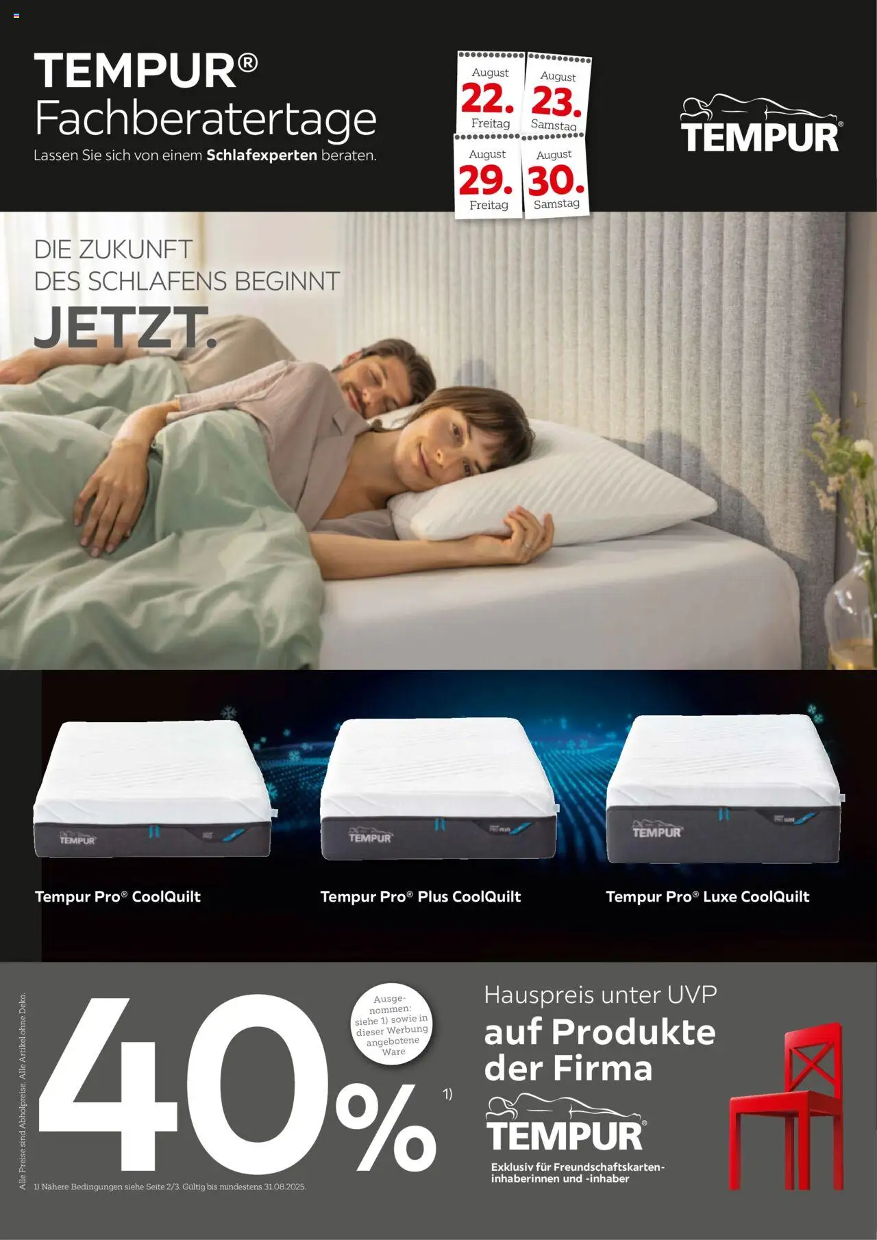 XXXL Lutz Tempur Spezial - Seite 1 - gültig ab 18.08.2025
