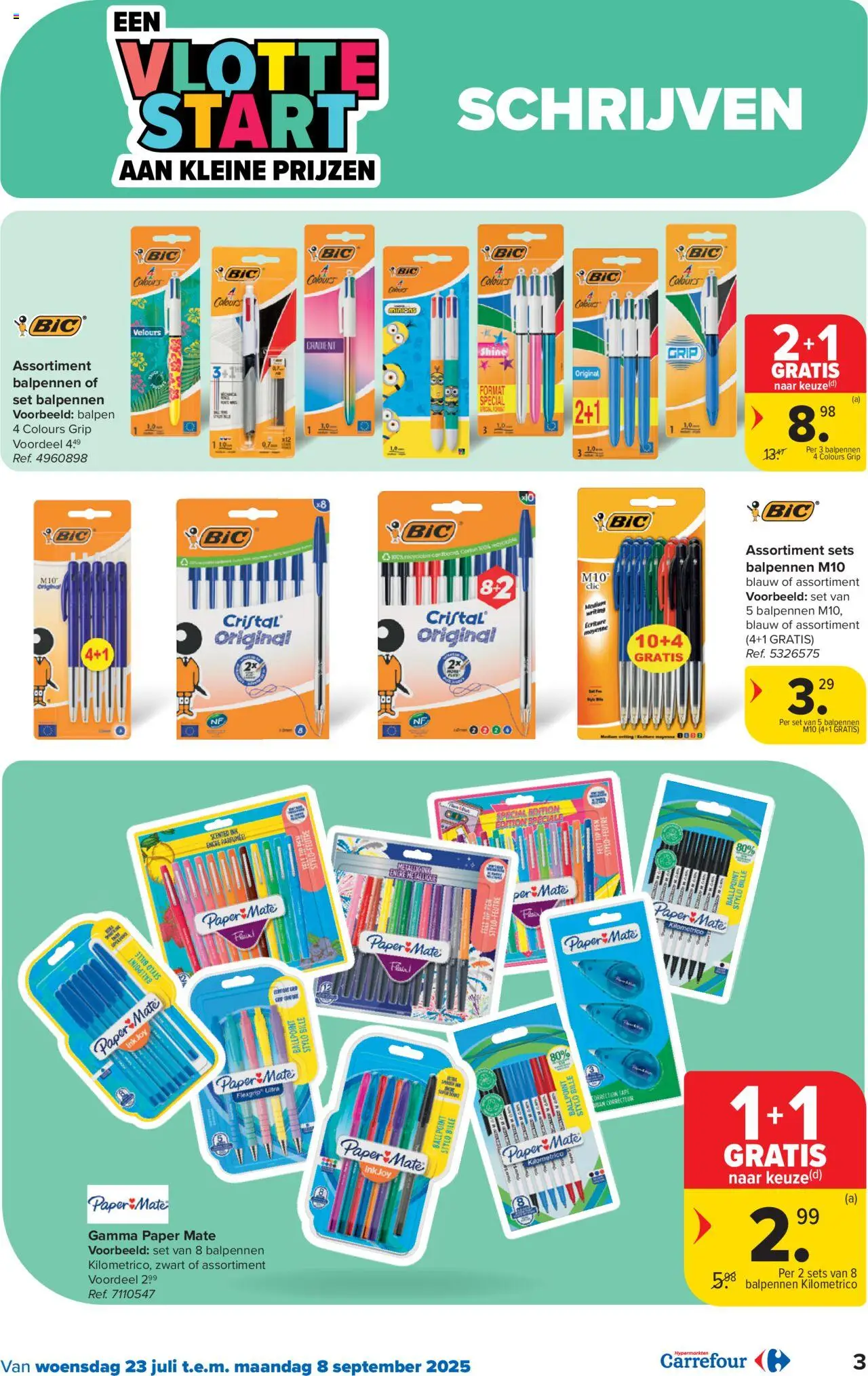 Carrefour - Hypermarkten Back to School - pagina 3- geldig vanaf 23/07/2025