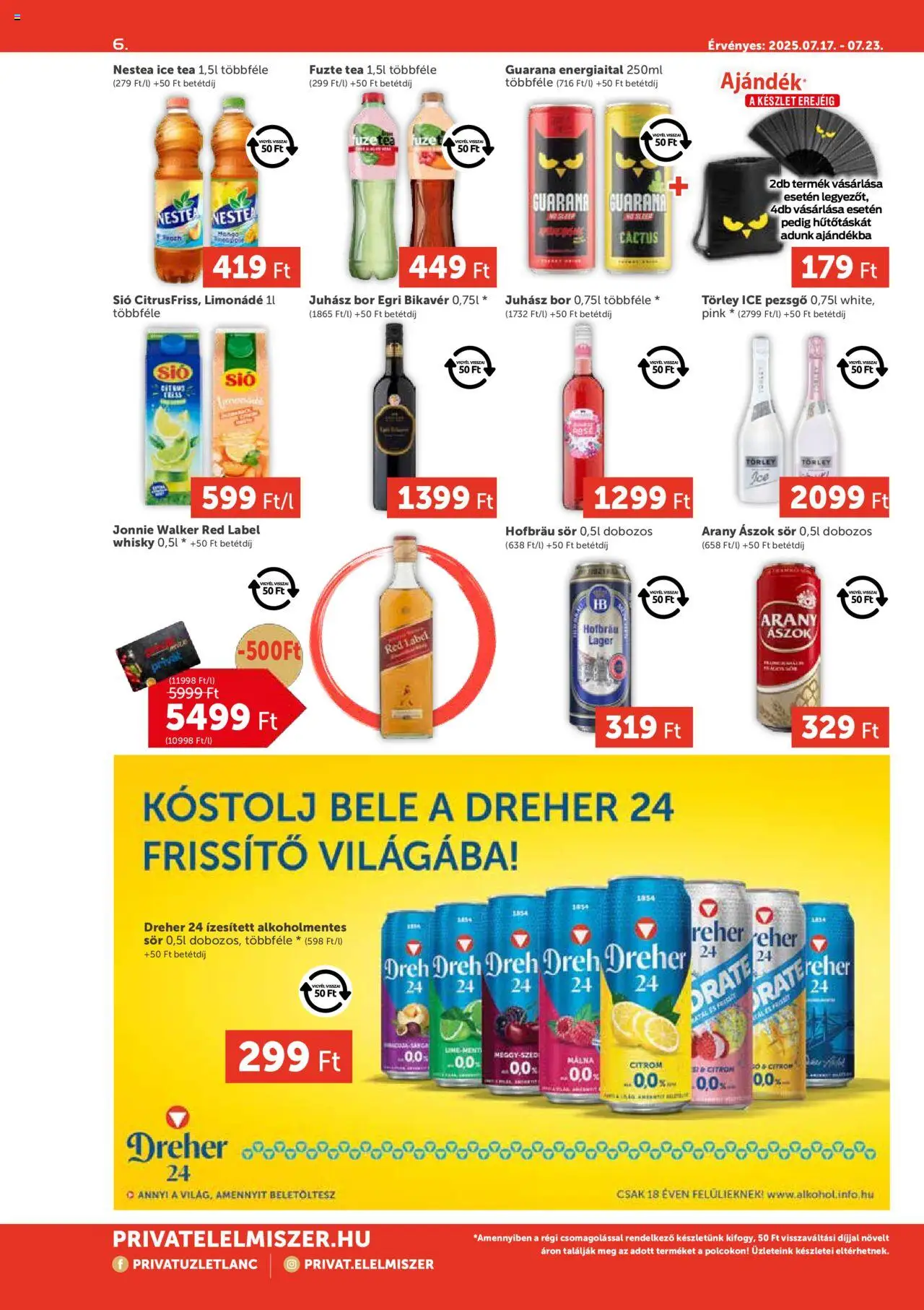 PRIVÁT - Aktuális szórólap MAX - 6oldal - érvényes 2025.07.17.-tól