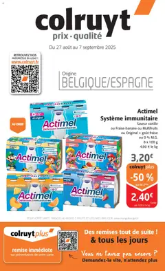 Aperçu Colruyt catalogue valable à partir du 27/08/2025