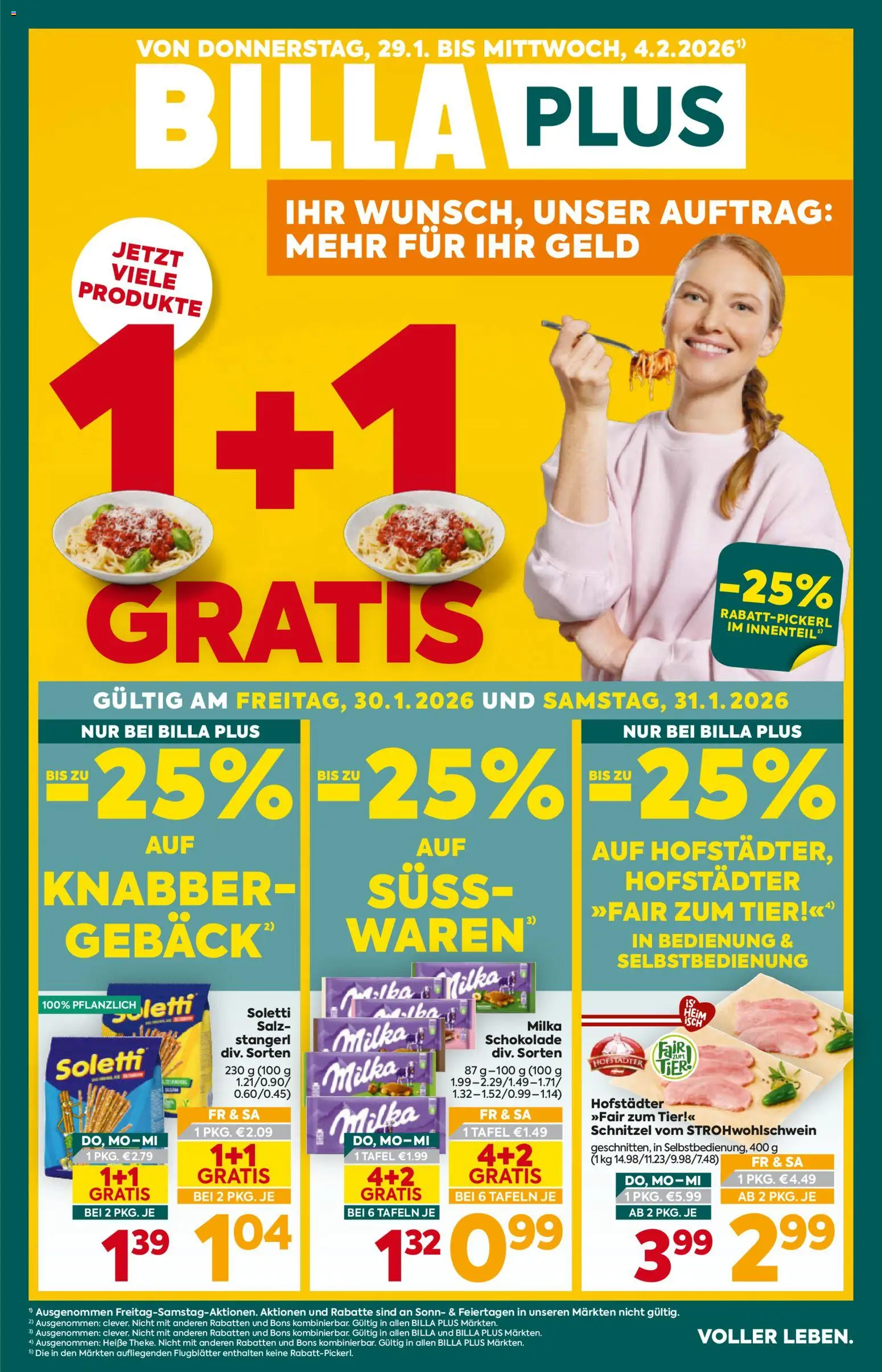 Billa Plus Flugblatt - Seite 1- gültig ab 29.01.2026