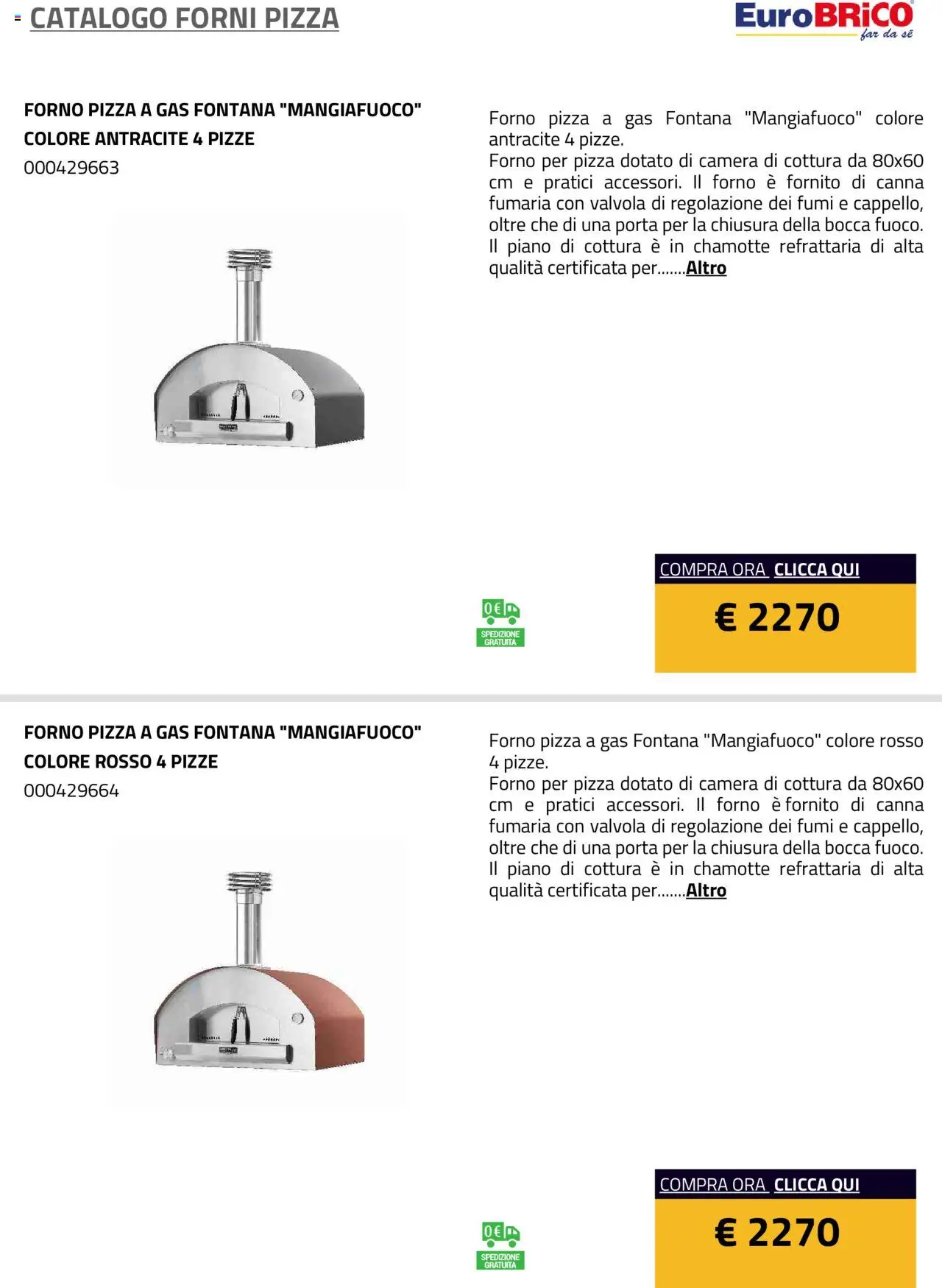 Eurobrico Forni Pizza catalogo - pagina 31 - valido dal 23/07/2025