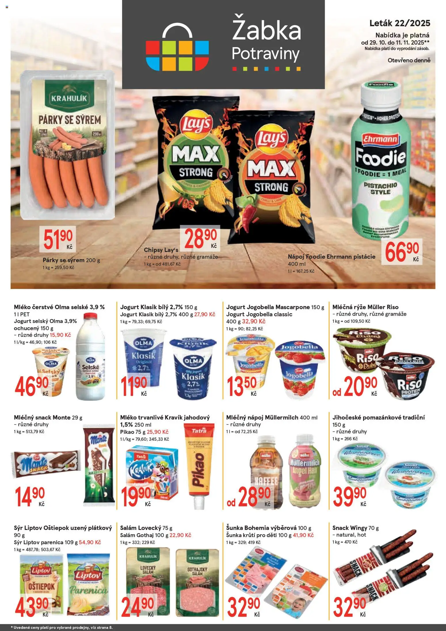 Žabka leták - strana 1- platný od 29.10.2025