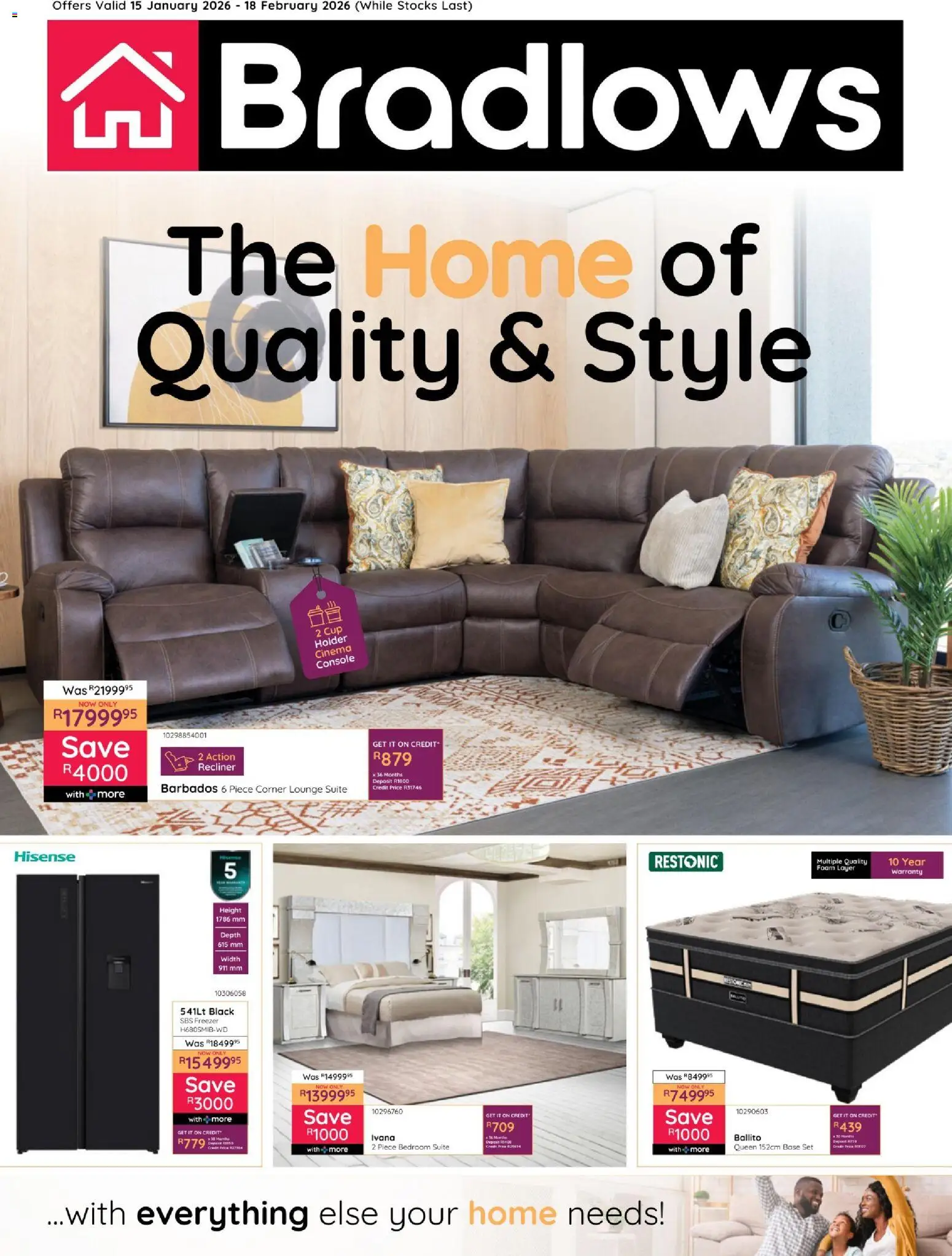 Bradlows Specials - page 1- valid from 15/01/2026