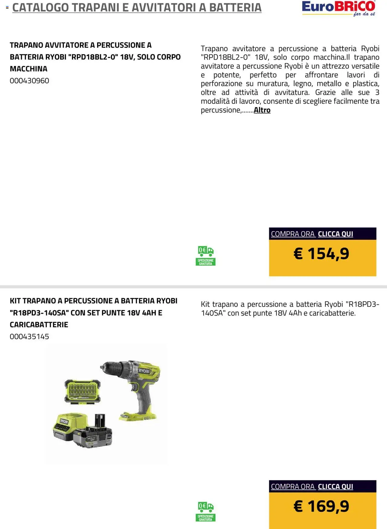 Eurobrico Trapani e Avvitatori a Batteria catalogo - pagina 7 - valido dal 23/07/2025