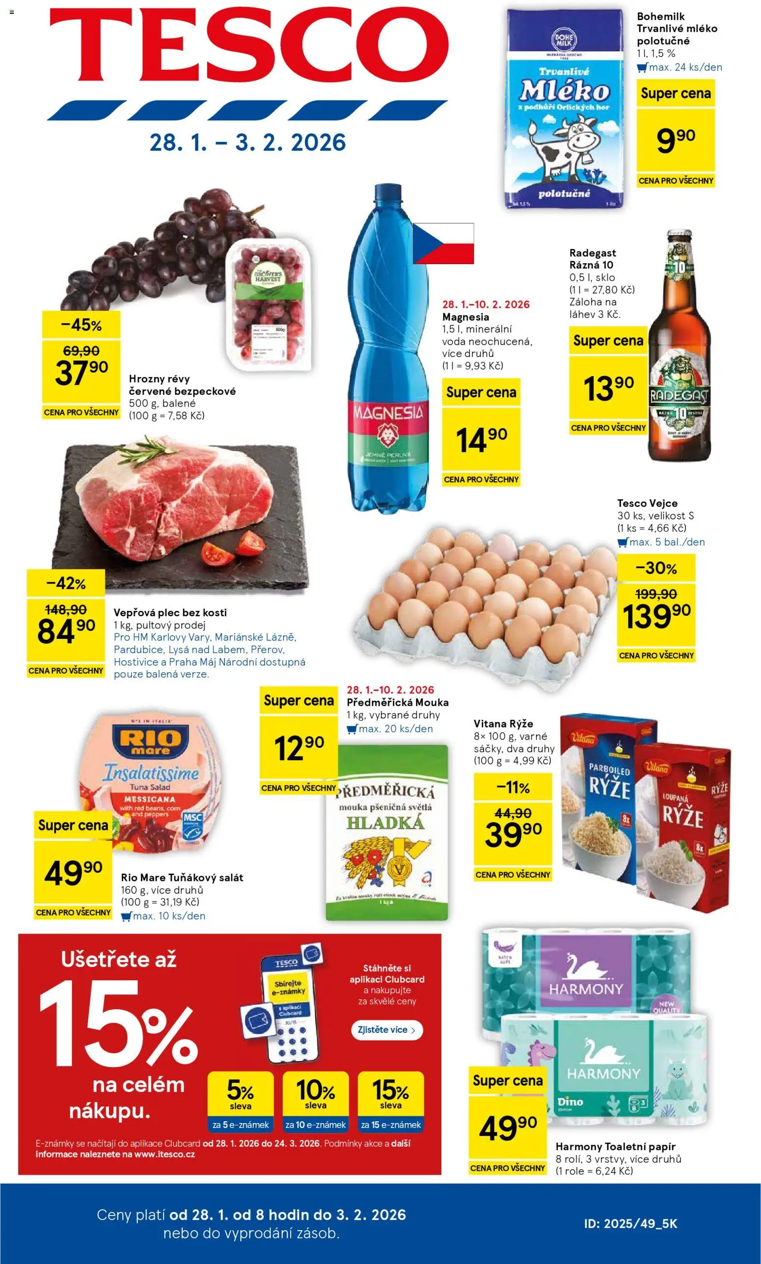 Tesco leták - Hypermarket - strana 1- platný od 28.01.2026
