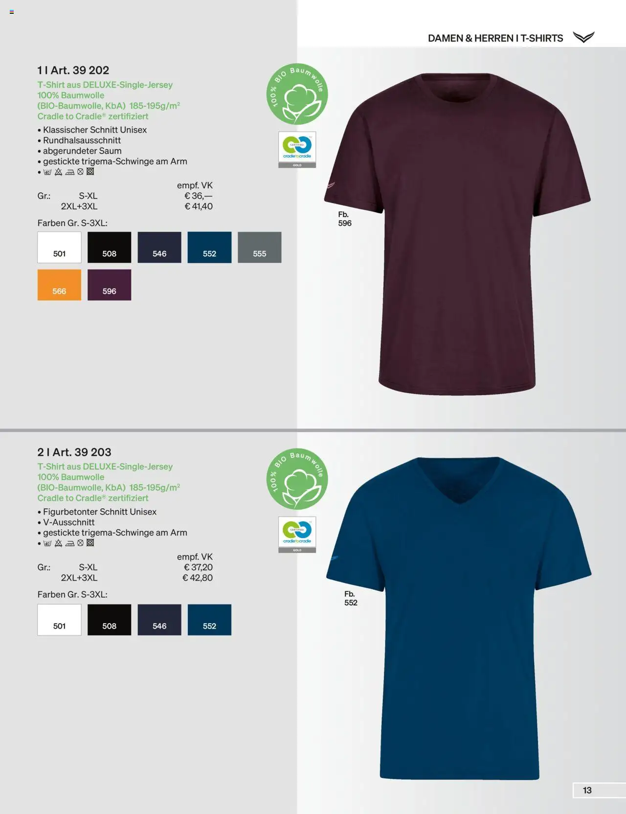 Trigema Prospekt 	 - Seite 13 - gültig ab 01.09.2025